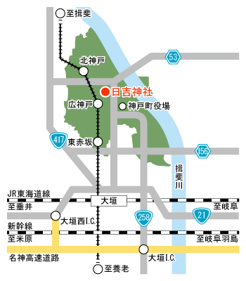日吉神社　マップ