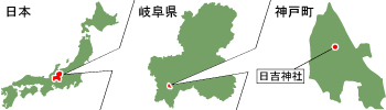 日吉神社　マップ
